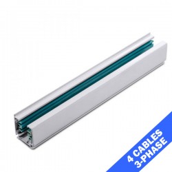 Τριφασική Ράγα Φωτισμού 4 Καλωδίων 3 Μέτρα Σε Λευκό ACA
