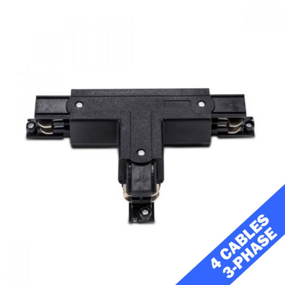 Σύνδεσμος Ένωση ΤΑΦ Για Τριφασική Ράγα Οροφής 4 Καλωδίων Σε Λευκό Μαύρο ή Γκρι ACA - Χρώμα Συνδέσμου: Λευκό - Μαύρο - ΓκριΓια τύπο Ράγας: Τριφασικό