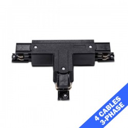 Σύνδεσμος Ένωση ΤΑΦ Για Τριφασική Ράγα Οροφής 4 Καλωδίων Σε Λευκό Μαύρο ή Γκρι ACA