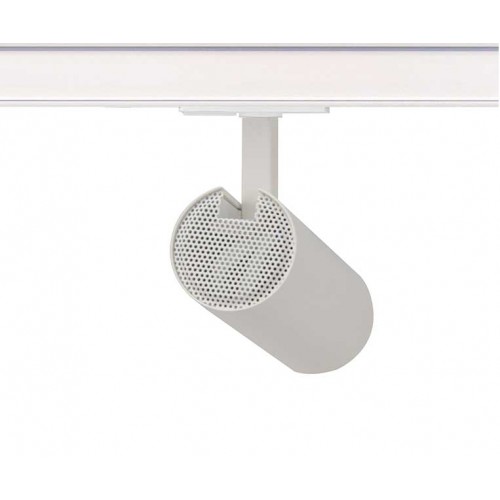 LED Φωτιστικό Ράγας Μονοφασικό 2 Καλωδίων Λευκό 10W 4000K 1-PHASE 36° 1050LM 230V - ACA