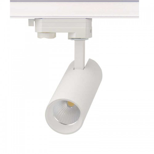 LED Φωτιστικό Ράγας Τριφασικό 4 Καλωδίων Λευκό 10W 3000K 3-PHASE 36° 1000LM 230V - ACA