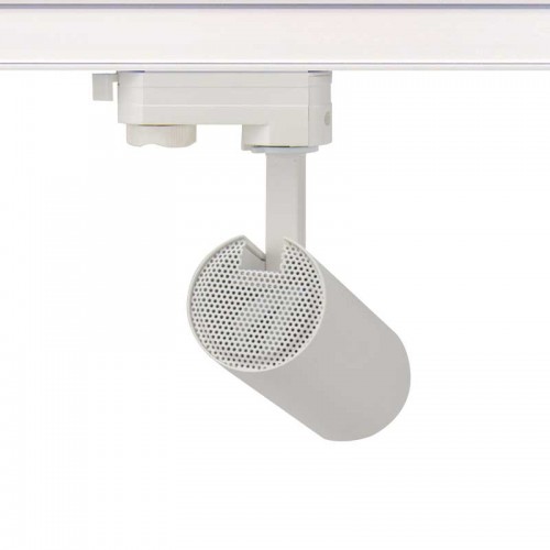 LED Φωτιστικό Ράγας Τριφασικό 4 Καλωδίων Λευκό 10W 3000K 3-PHASE 36° 1000LM 230V - ACA