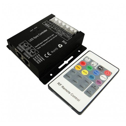 RGB LED Χειριστήριο RF RJ45 24A 288W/12V 576W/24V - ACA