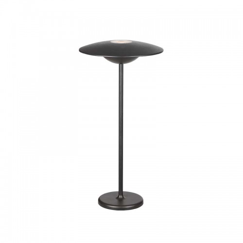 LED Επιτραπέζιο Φωτιστικό Εξωτερικού Χώρου Επαναφορτιζόμενο Σκούρο Γκρι 2W IP54 TAVO - Aca