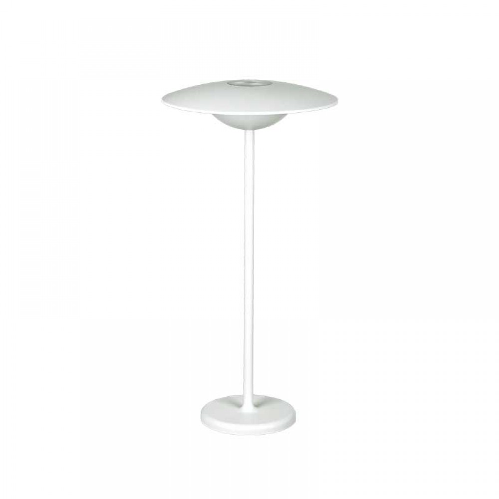 LED Επιτραπέζιο Φωτιστικό Εξωτερικού Χώρου Επαναφορτιζόμενο Λευκό 2W IP54 TAVO - Aca