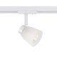 Φωτιστικό Σποτ Ράγας Μονοφασικό 2 Καλωδίων Λευκό Και Γυαλί 1x GU10 - ACA