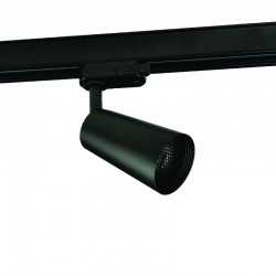 Φωτιστικό Σποτ Ράγας Τριφασικό 4 Καλωδίων GU10 4C BLACK No56 WITH HONEY COMB - ACA