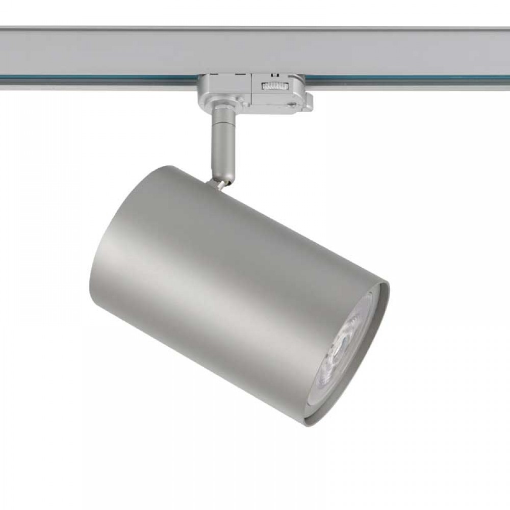 Φωτιστικό Σποτ Ράγας Τριφασικό 4 Καλωδίων 1xE27 PAR30 Γκρι No68 - ACA