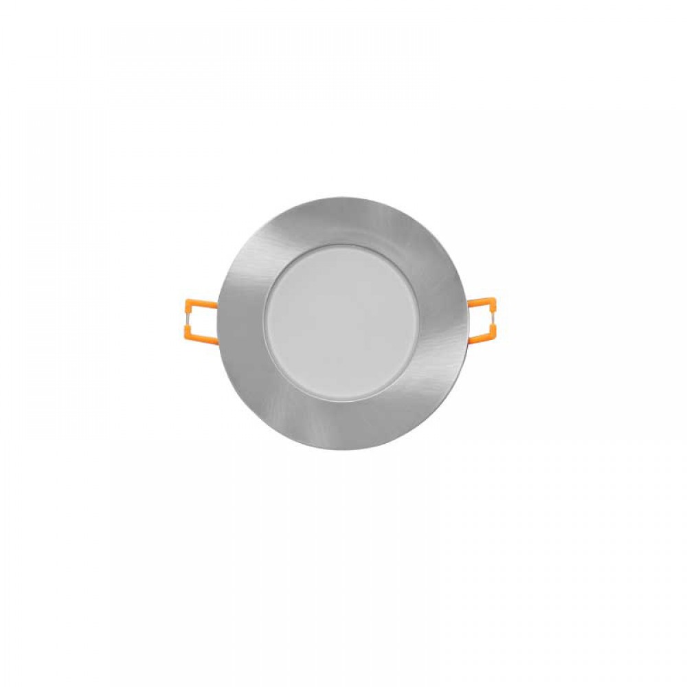 LED Χωνευτό Φωτιστικό Σποτ Νίκελ Ματ Στρογγυλό Αδιάβροχο 5W 230V 120° IP65 3000K VERA ACA