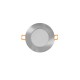 LED Χωνευτό Φωτιστικό Σποτ Νίκελ Ματ Στρογγυλό Αδιάβροχο 5W 230V 120° IP65 3000K VERA ACA