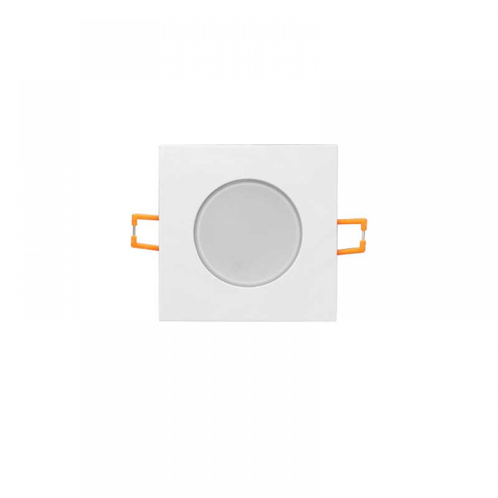 LED Χωνευτό Φωτιστικό Σποτ Λευκό Τετράγωνο Αδιάβροχο 5W 230V 120° IP65 4000K VERA ACA