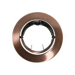 Χωνευτό Κινητό Στρογγυλό Σποτ για GU10 / MR16 Χάλκινο ACA