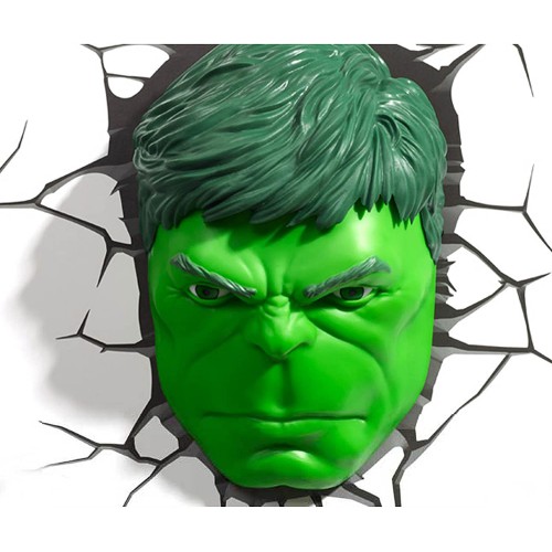 3D Φωτιστικό Marvel Hulk Face 3D Light FX – 3DL