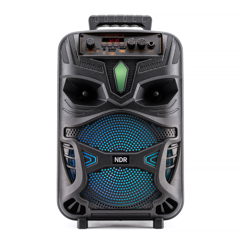 The Source Karaoke Speaker with Mic Ηχείο με λειτουργία karaoke με μικρόφωνο και χειριστήριο σε μαύρο χρώμα (89308)