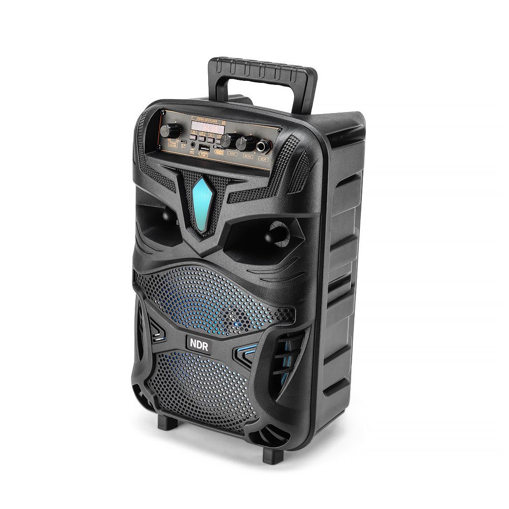 The Source Karaoke Speaker with Mic Ηχείο με λειτουργία karaoke με μικρόφωνο και χειριστήριο σε μαύρο χρώμα (89308)