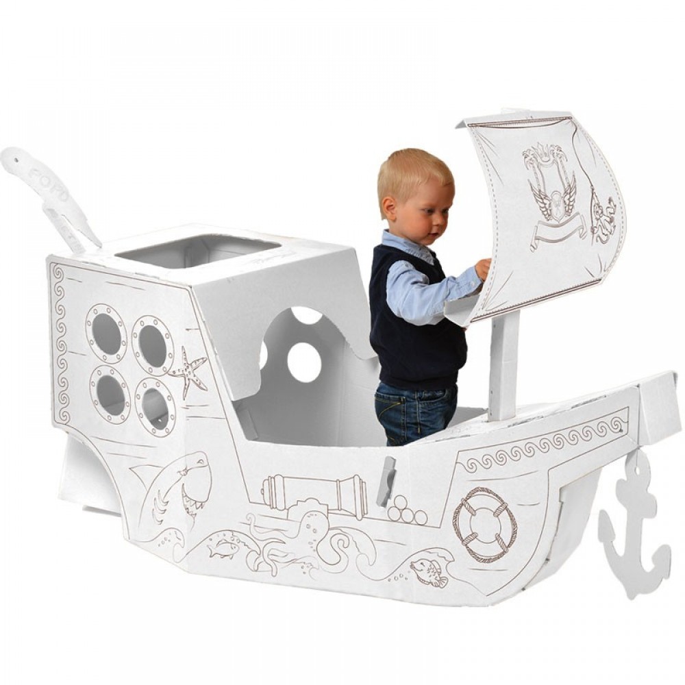 Annahouse Pirate Ship by Allocacoc – Πειρατικό Καράβι Από Χαρτόνι