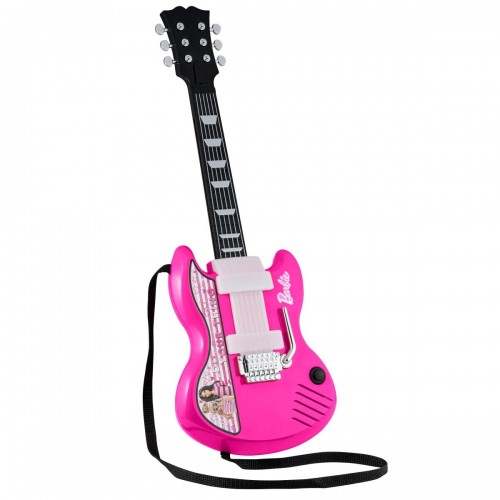 eKids Barbie Sing & Strum Guitar Ηλεκτρική Κιθάρα Karaoke για παιδιά με ενσωματωμένη μουσική, Sound Effects (BE-632) (Μωβ/Λευκό)
