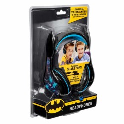 eKids Batman Ενσύρματα Ακουστικά με ασφαλή μέγιστη ένταση ήχου για παιδιά και εφήβους (BM-140) (Μαύρο/Γαλάζιο)
