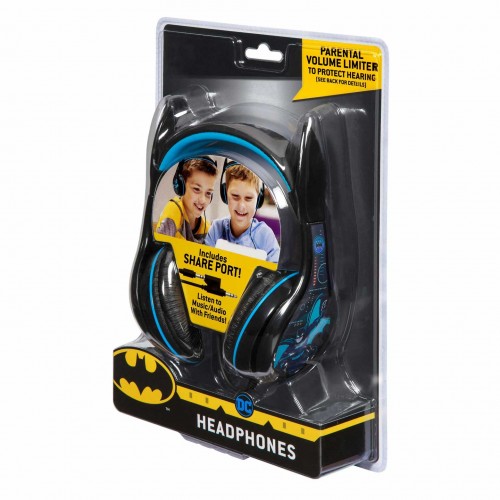 eKids Batman Ενσύρματα Ακουστικά με ασφαλή μέγιστη ένταση ήχου για παιδιά και εφήβους (BM-140) (Μαύρο/Γαλάζιο)