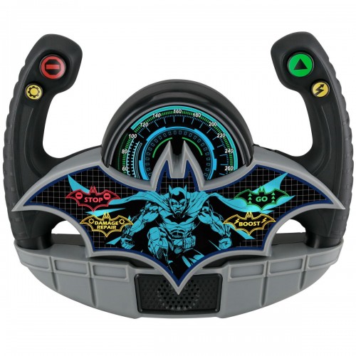 eKids Batman Batmobile Toy Steering Wheel Φουτουριστικό Τιμόνι Batmobile για παιδιά με ενσωματωμένα Sound Effects (BM-157) (Μαύρο/Γκρι)