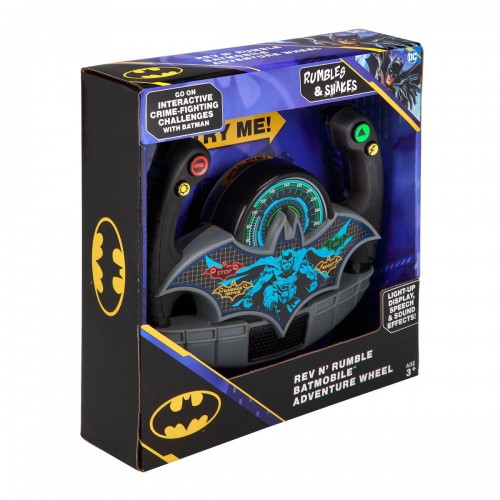 eKids Batman Batmobile Toy Steering Wheel Φουτουριστικό Τιμόνι Batmobile για παιδιά με ενσωματωμένα Sound Effects (BM-157) (Μαύρο/Γκρι)