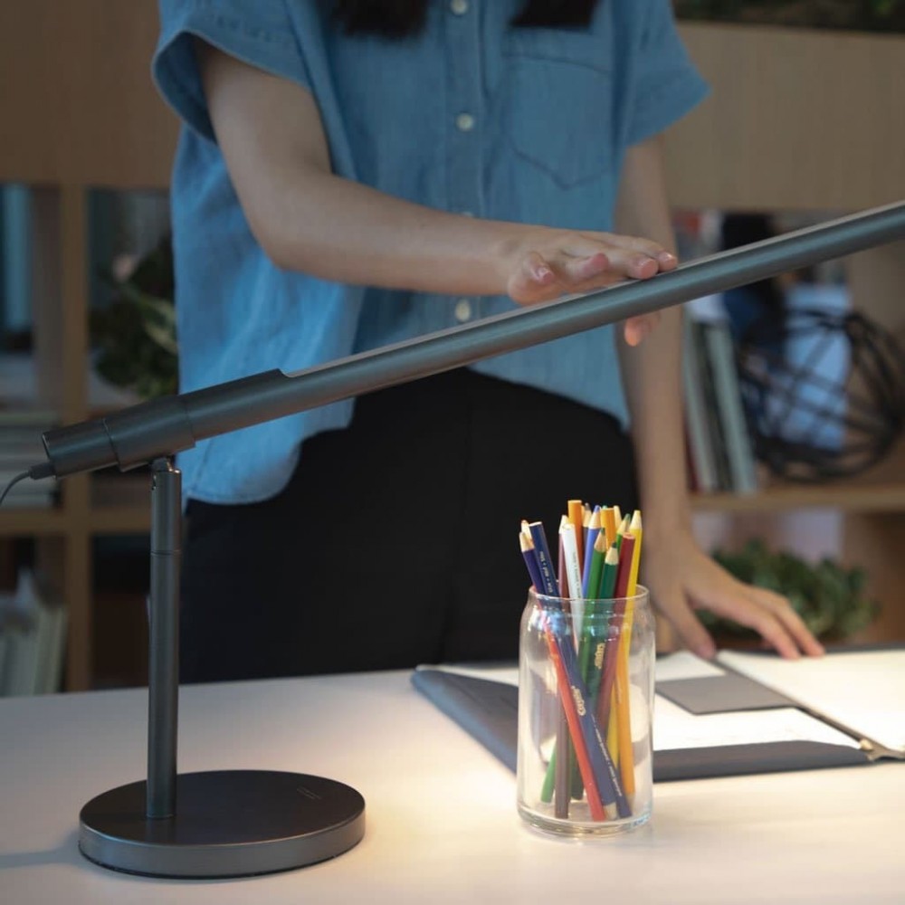 Φωτιστικό Γραφείου Με Διακόπτη Αφής Σε Γκρι Σώμα Και Θερμό Φωτισμό LightStrip - Allocacoc