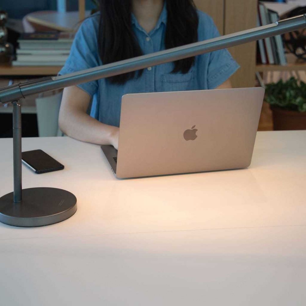 Φωτιστικό Γραφείου Με Διακόπτη Αφής Σε Γκρι Σώμα Και Θερμό Φωτισμό LightStrip - Allocacoc