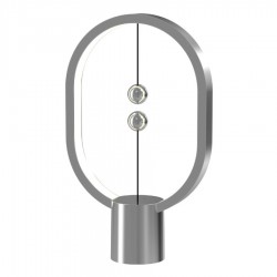 Allocacoc Heng Balance Mini - Aluminum Lamp Ellipse - Type-C Διακοσμητική Λάμπα Με Μαγνητικό Διακόπτη (Silver)