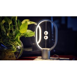 Allocacoc Heng Balance Mini - Aluminum Lamp Ellipse - Type-C Διακοσμητική Λάμπα Με Μαγνητικό Διακόπτη (Silver)
