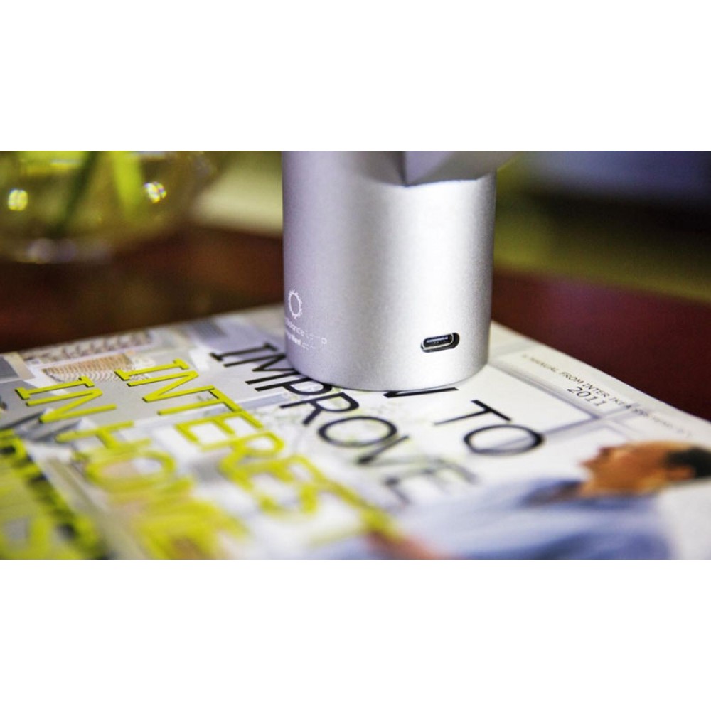 Allocacoc Heng Balance Mini - Aluminum Lamp Ellipse - Type-C Διακοσμητική Λάμπα Με Μαγνητικό Διακόπτη (Silver)