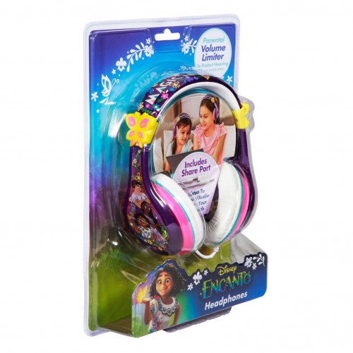 eKids Encanto Ενσύρματα Ακουστικά με ασφαλή μέγιστη ένταση ήχου για παιδιά και εφήβους (EN-140) (Μωβ/Λευκό/Ροζ)