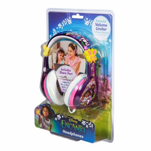 eKids Encanto Ενσύρματα Ακουστικά με ασφαλή μέγιστη ένταση ήχου για παιδιά και εφήβους (EN-140) (Μωβ/Λευκό/Ροζ)