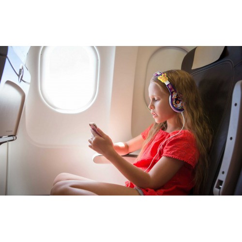 eKids Encanto Ενσύρματα Ακουστικά με ασφαλή μέγιστη ένταση ήχου για παιδιά και εφήβους (EN-140) (Μωβ/Λευκό/Ροζ)