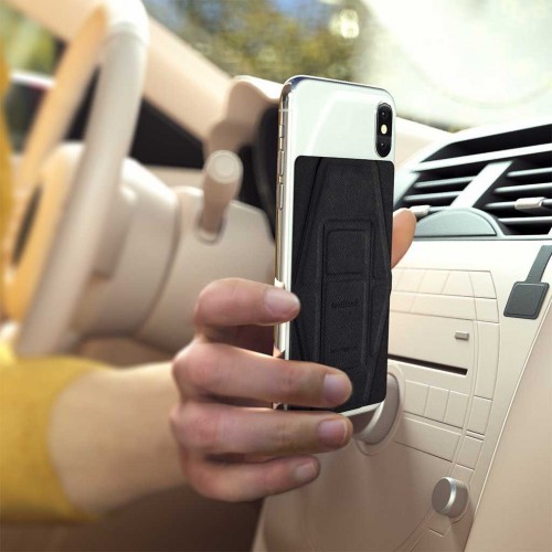 DesignNest FoldStand |Phone + cardholder| Αόρατο Αναδιπλούμενο Stand Κατάλληλο Για Smartphone (Grey)