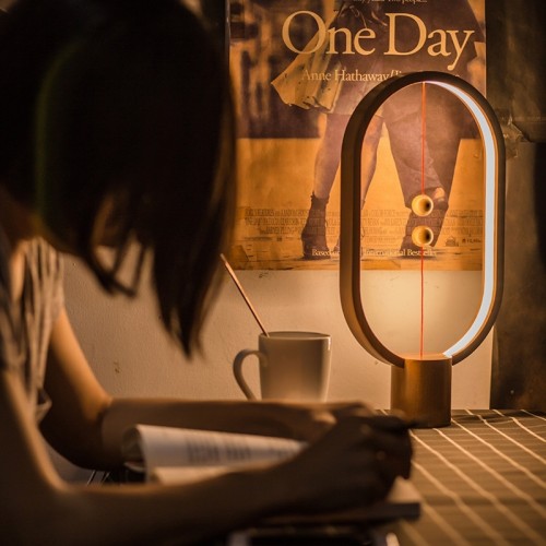 Heng Balance Διακοσμητική Λάμπα Με Μαγνητικό Διακόπτη Σε Φυσικό Ξύλο Ellipse - Allocacoc