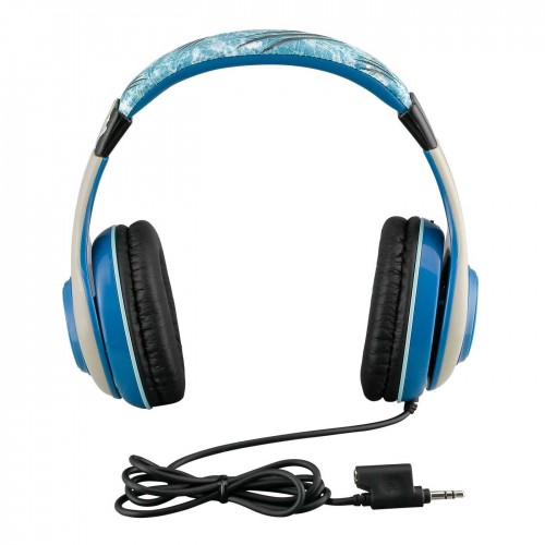 eKids Jurrasic World Ενσύρματα Ακουστικά με ασφαλή μέγιστη ένταση ήχου για παιδιά και εφήβους (JW-140) (Γαλάζιο/Λευκό)