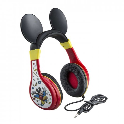 eKids Mickey Mouse Ενσύρματα Ακουστικά με ασφαλή μέγιστη ένταση ήχου για παιδιά και εφήβους (MK-140) (Κόκκινο/Κίτρινο/Μαύρο)