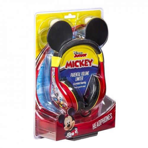 eKids Mickey Mouse Ενσύρματα Ακουστικά με ασφαλή μέγιστη ένταση ήχου για παιδιά και εφήβους (MK-140) (Κόκκινο/Κίτρινο/Μαύρο)