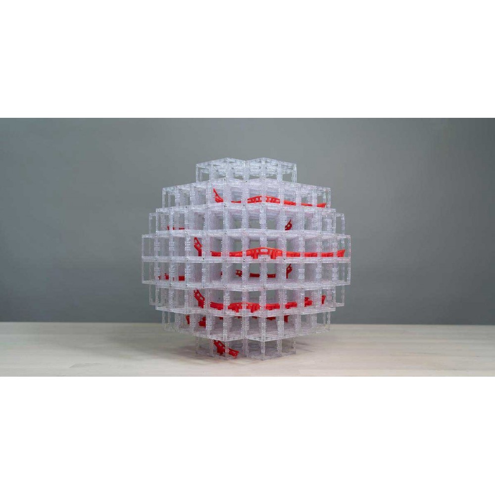 MagnetCubes Rollercoaster Marble Run by DesignNest – Αρθρωτό Μαγνητικό Κτίριο