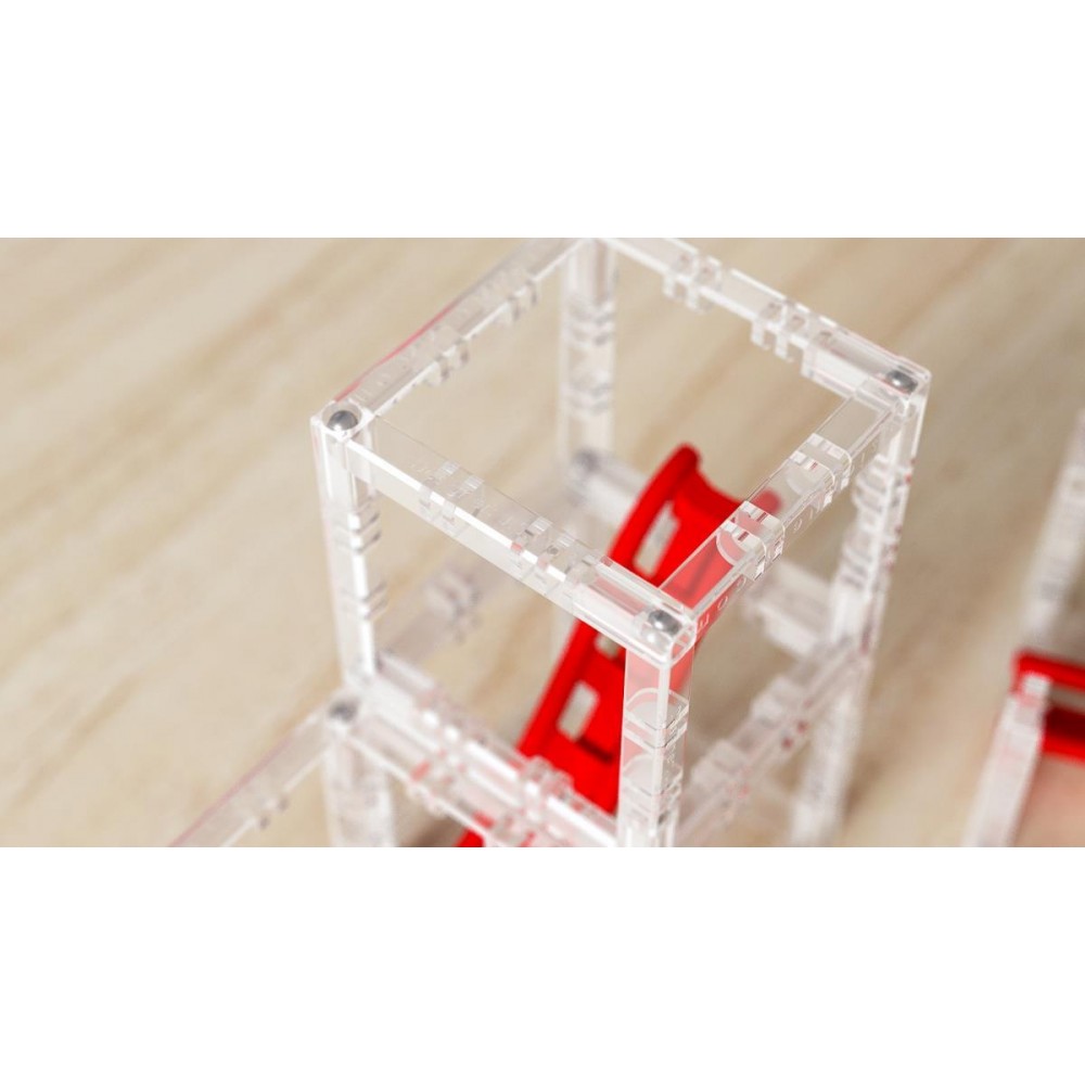 MagnetCubes Rollercoaster Marble Run by DesignNest – Αρθρωτό Μαγνητικό Κτίριο