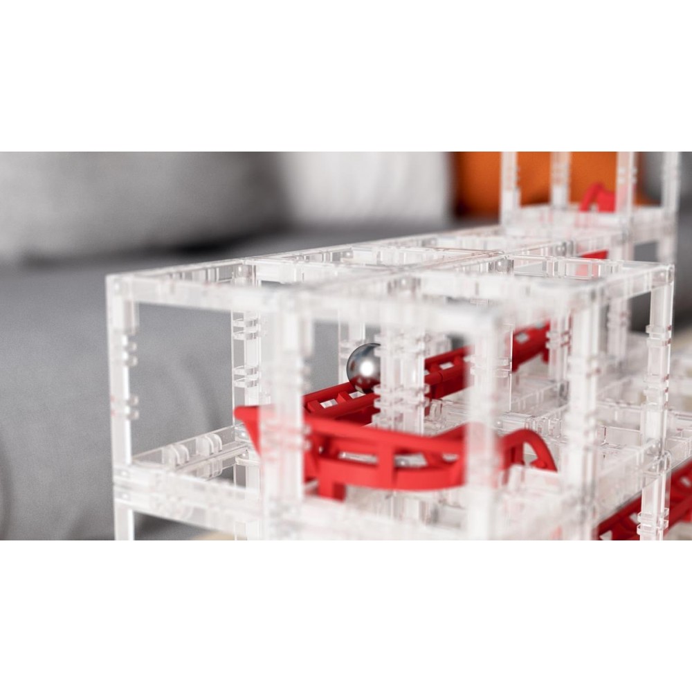 MagnetCubes Rollercoaster Marble Run by DesignNest – Αρθρωτό Μαγνητικό Κτίριο