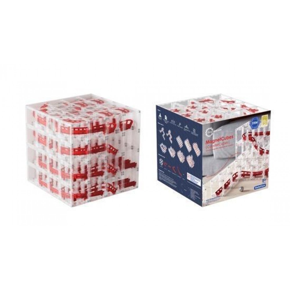 MagnetCubes Rollercoaster Marble Run by DesignNest – Αρθρωτό Μαγνητικό Κτίριο