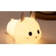 Allocacoc® Meng Rabbit Night Lamp Κουνελάκι Φωτιστικό νυκτός από μαλακή σιλικόνη με χρονοδιακόπτη