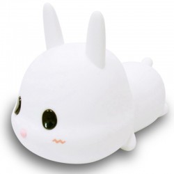Allocacoc® Meng Rabbit Night Lamp Κουνελάκι Φωτιστικό νυκτός από μαλακή σιλικόνη με χρονοδιακόπτη