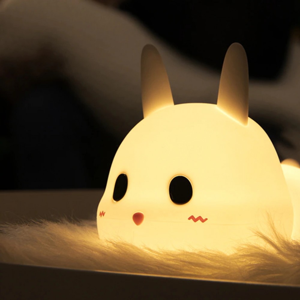 Allocacoc® Meng Rabbit Night Lamp Κουνελάκι Φωτιστικό νυκτός από μαλακή σιλικόνη με χρονοδιακόπτη