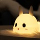 Allocacoc® Meng Rabbit Night Lamp Κουνελάκι Φωτιστικό νυκτός από μαλακή σιλικόνη με χρονοδιακόπτη