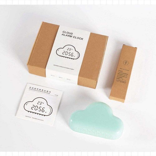 Ρολόι / Ξυπνητήρι / Θερμόμετρο Συννεφάκι Πράσινο AlarmClock Cloud MUID - Allocacoc
