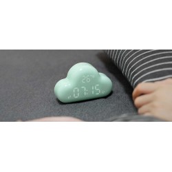 Ρολόι / Ξυπνητήρι / Θερμόμετρο Συννεφάκι Πράσινο AlarmClock Cloud MUID - Allocacoc