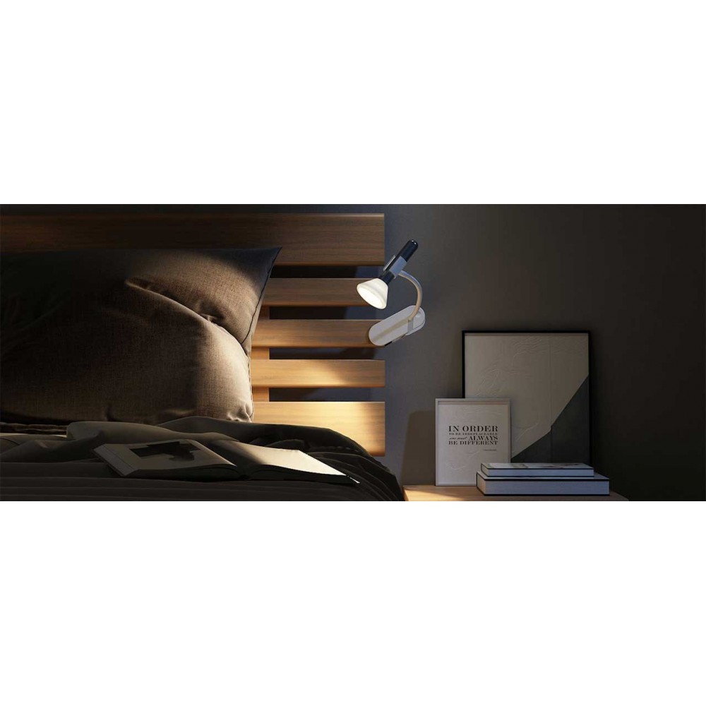 Επαναφορτιζόμενος Φακός LED Με Βάση Τοίχου (Μαύρος) NightLight Recharge FlashLight Με Θερμό Φωτισμό - Allocacoc