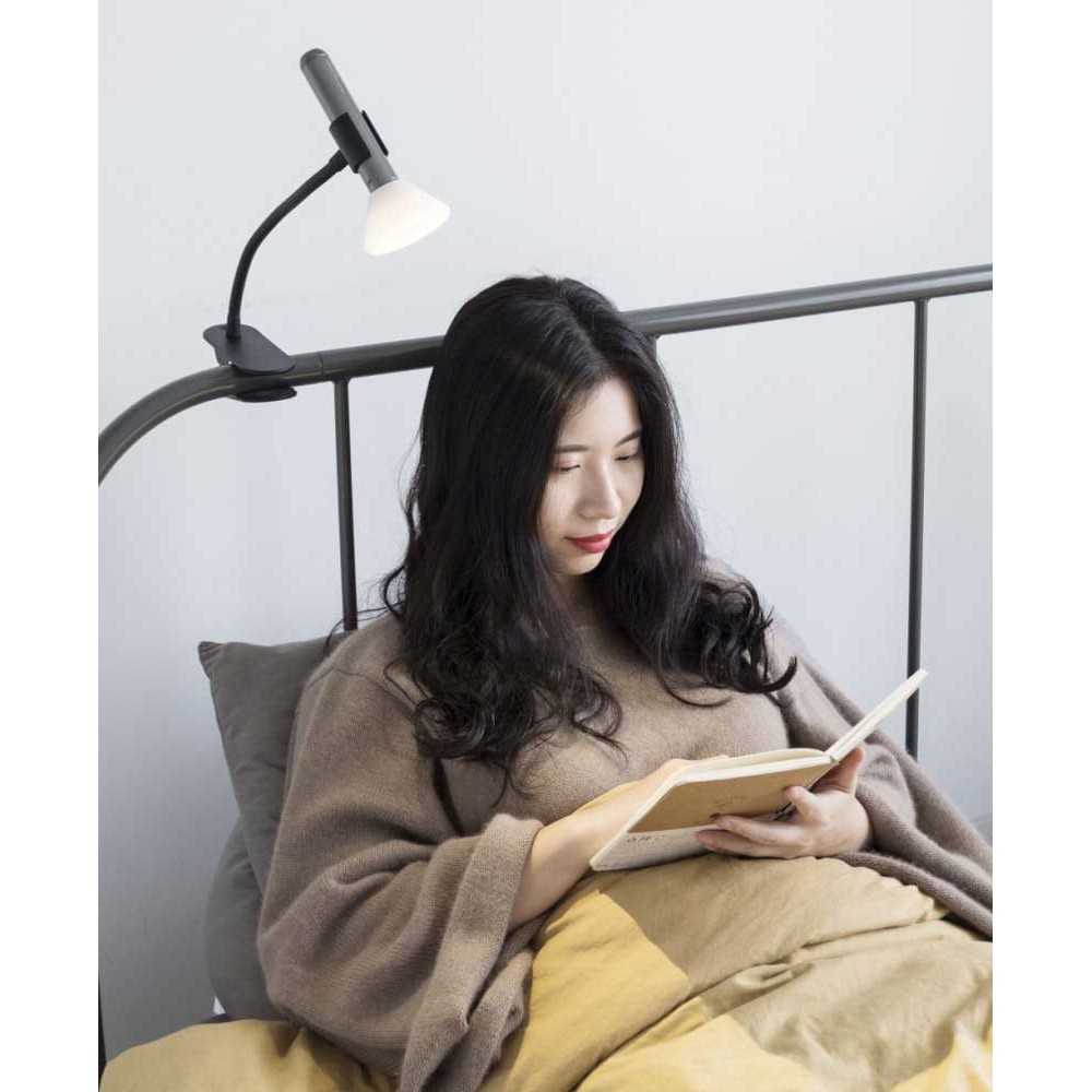 Επαναφορτιζόμενος Φακός LED Με Βάση Τοίχου (Μαύρος) NightLight Recharge FlashLight Με Θερμό Φωτισμό - Allocacoc